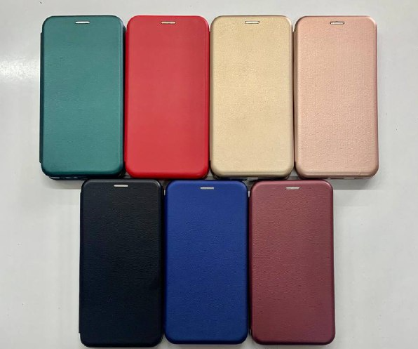 

Чехол книжка кожа для телефона Oppo A15s, Зелёный