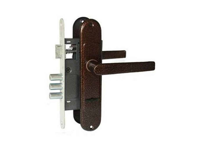 

Замок врезной сувальдный с ручками 3-х ригельный ТАНДЕМ ЗВ 6 Ш-3Р