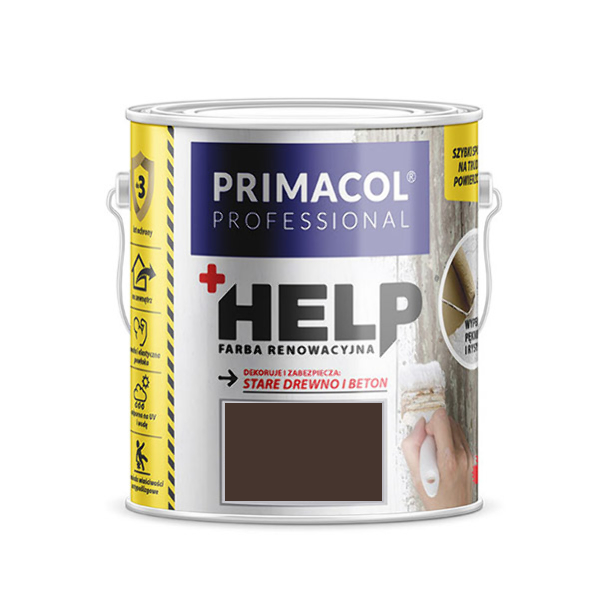 

Краска ремонтная Help Primacol Professional 2.5 л Темно-коричневый
