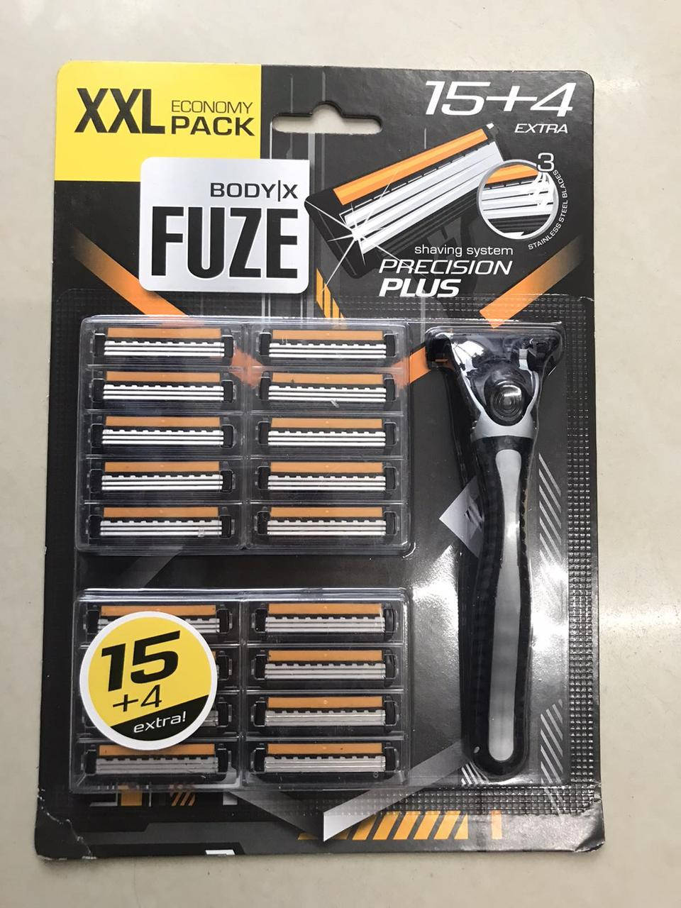 

Станки и кассеты для бритья 19 шт. Body X Fuze XXL pack
