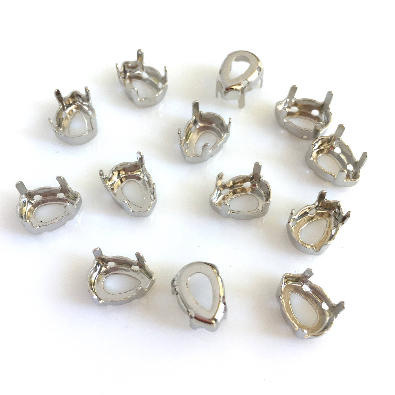 

Цапы (оправа) Капля 7х10 мм. Серебро