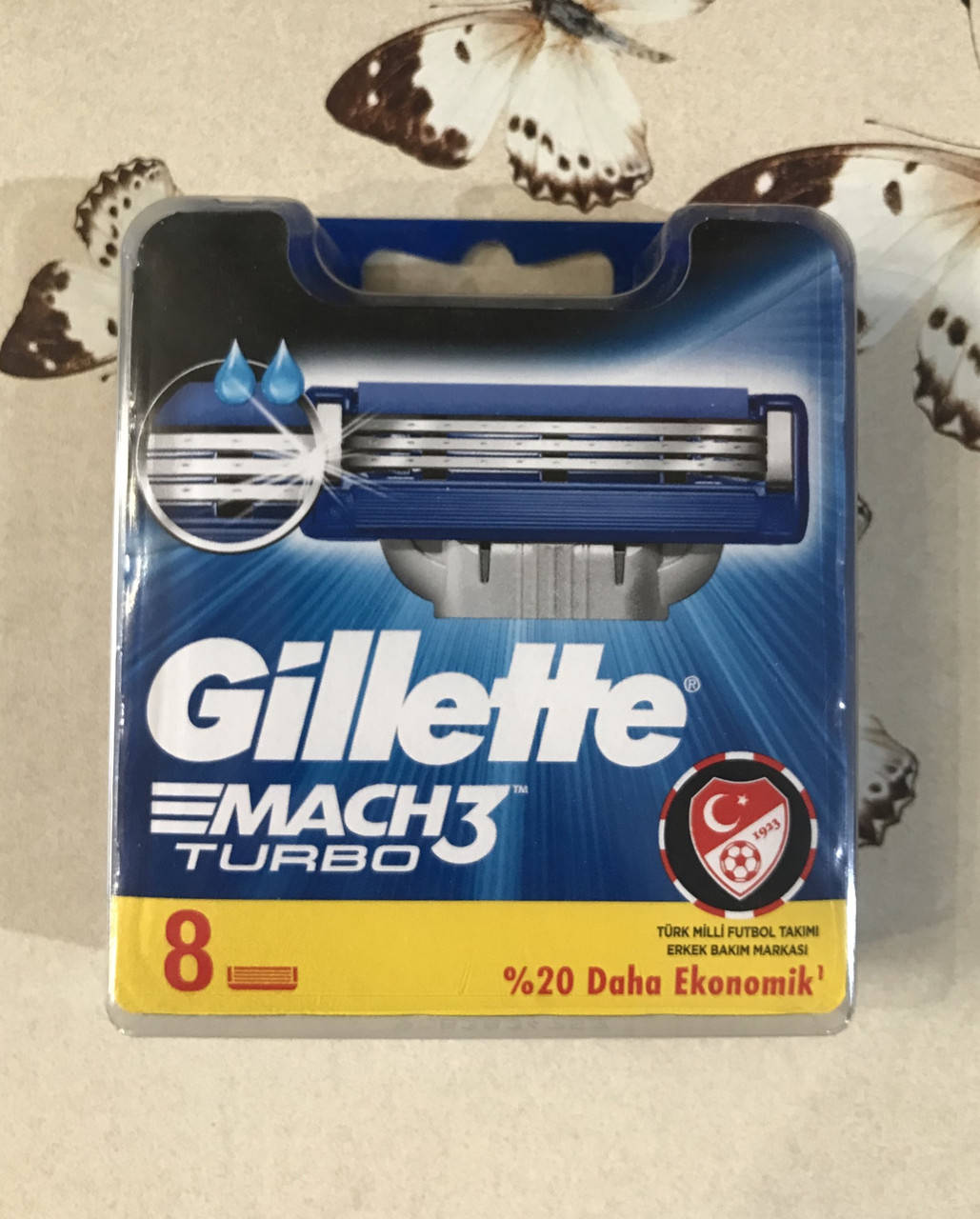 

Змінні картриджі для гоління Gillette Mach3 Turbo, чоловічі, 8 шт