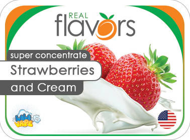 

Ароматизатор Real Flavors Strawberries and Cream (Клубника и крем)