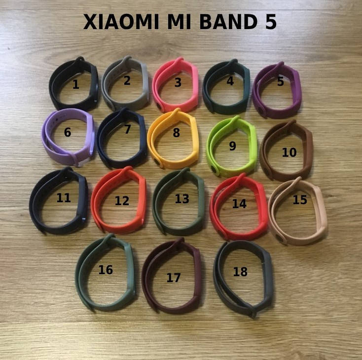 

Ремешок браслет Xiaomi Mi Band 5 ми бенд 5 Silicon 5-фиолетовый
