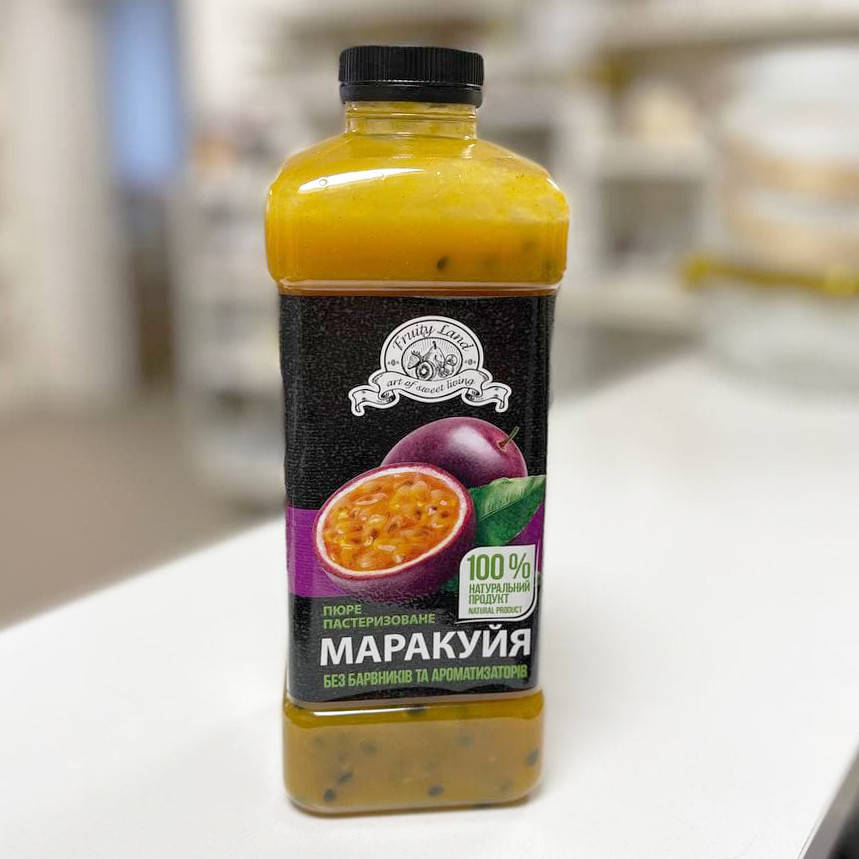 

Пюре пастеризированное FruityLand (Украина) Маракуйя (с косточкой), 1 кг.