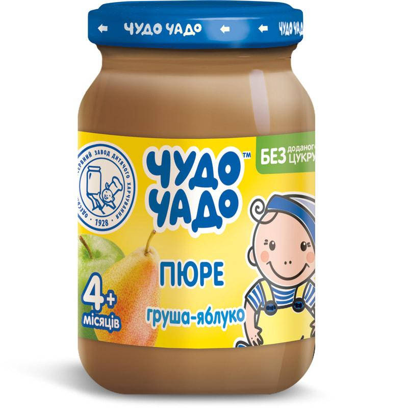 

Пюре Чудо-чадо , 170 г (Стекло) Груша-яблуко