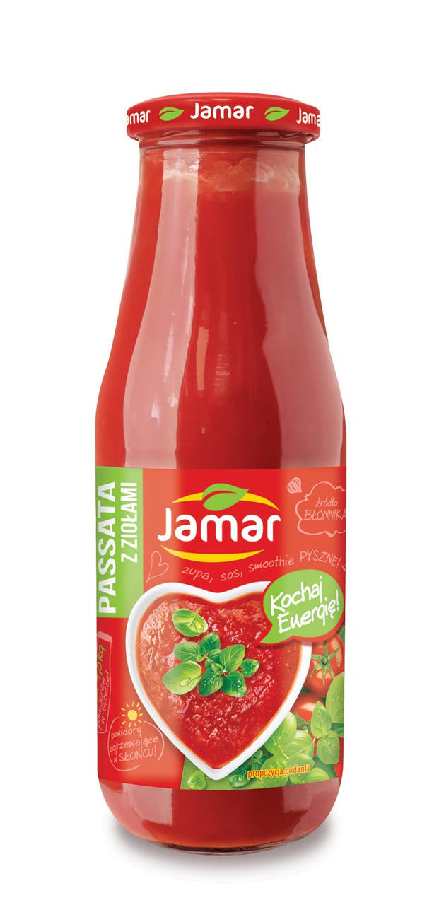 

Томатное пюре с травами"Jamar " Польша 700 mg