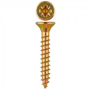 

Шуруп (саморез) универсальный желтый 4,0*20 с потайной головкой