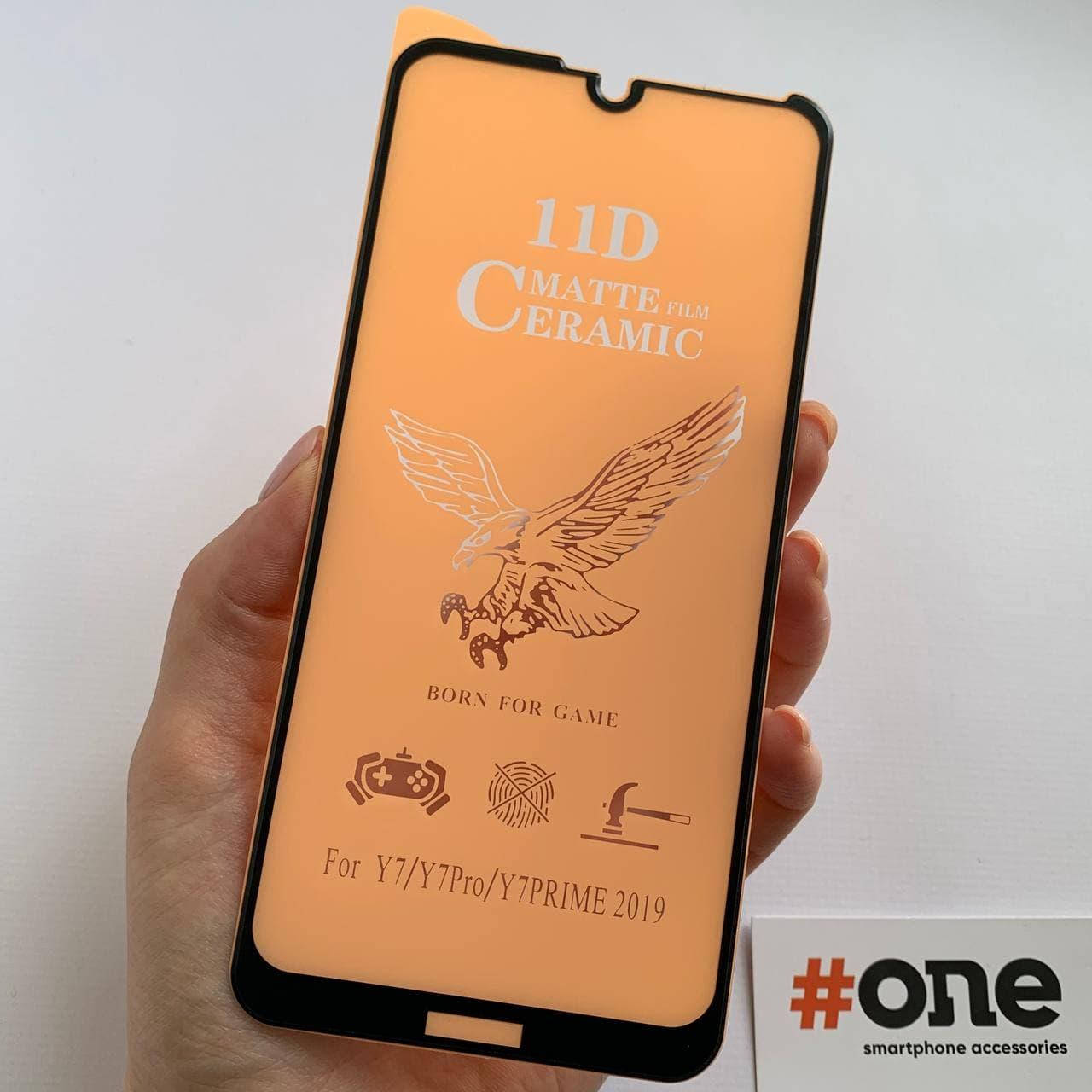 

Пленка для Huawei Y7 2019 МАТОВАЯ керамическая пленка на экран хуавей у7 2019 черная CRM, Черный