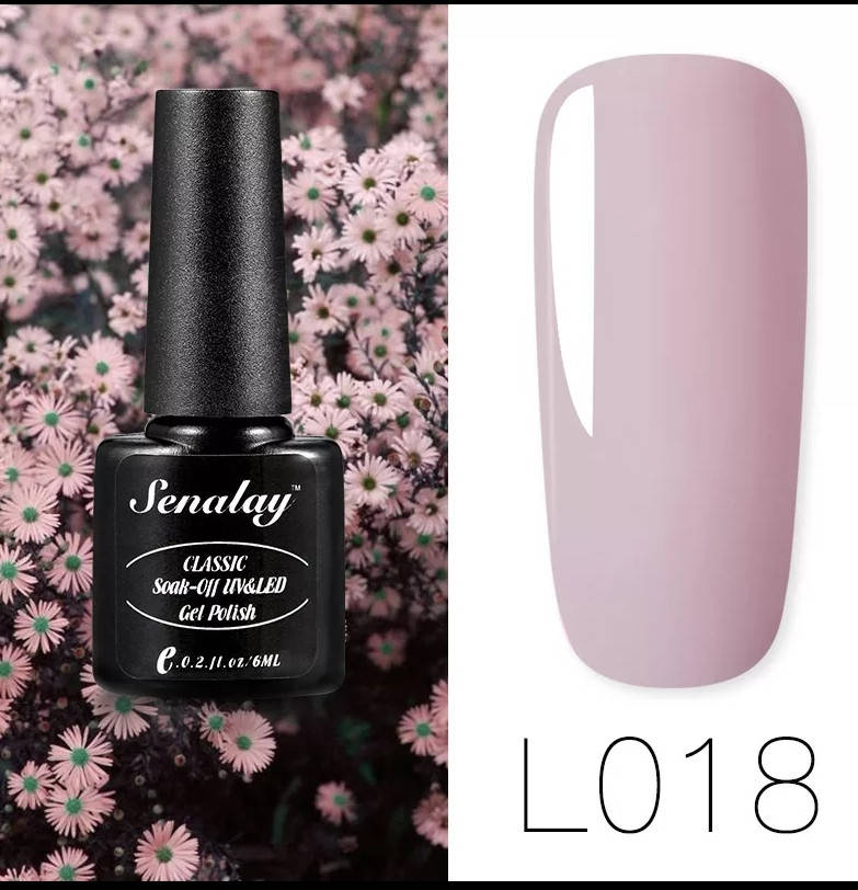 

Гель лак Senalay 6 мл для ногтей под УФ лампу UV LED Нюд 18