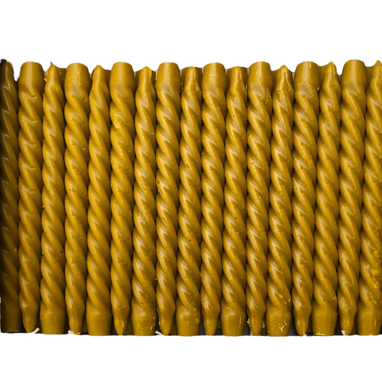 

Восковая свеча ''Крученая классическая'', Янтарный