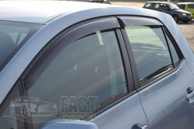 

ДЕФЛЕКТОРЫ ОКОН, ВЕТРОВИКИ TOYOTA AURIS I 5D 2007- COBRA