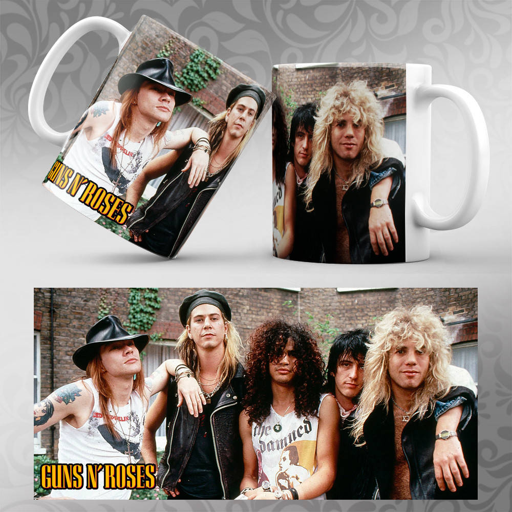 

Чашка Guns and Roses 003, Разные цвета