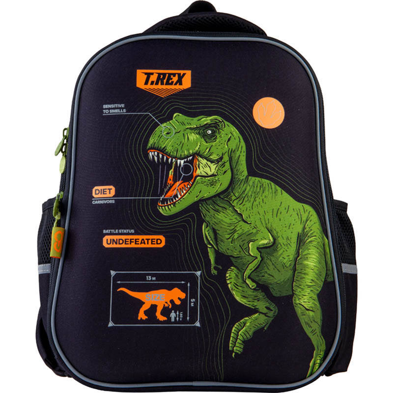

Рюкзак школьный GoPack Education полукаркасный Dinosaur (GO21-165M-6), Черный