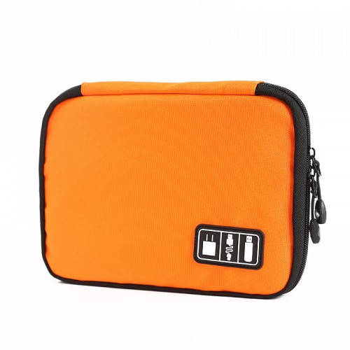 

Дорожный органайзер для зарядок, проводов и кабелей Оранжевый