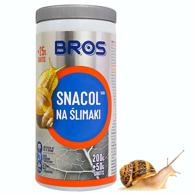 

Средство от улиток и слизней Bros Snacol 5GB 250г. оригинал Польша
