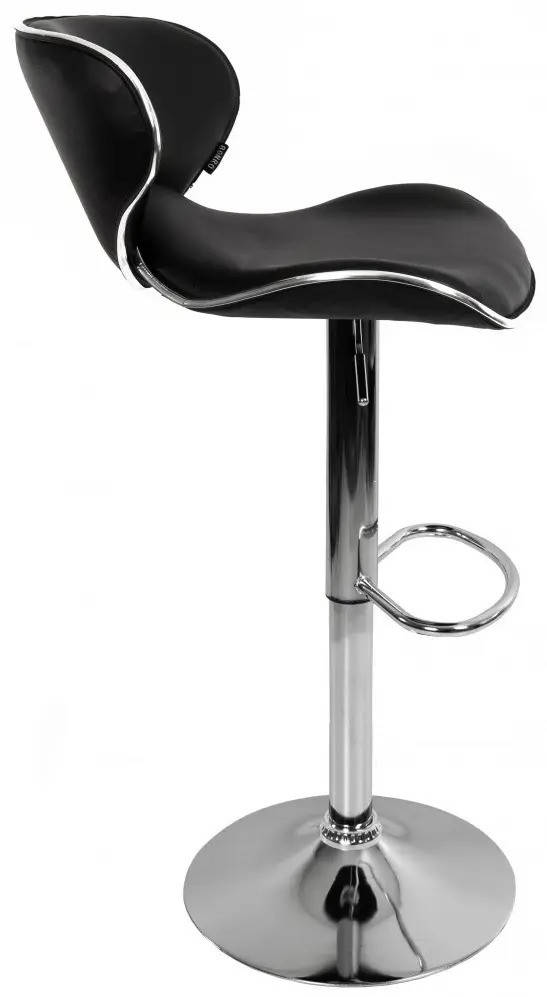 

Стул ХОКЕР для визажиста барный высокий табурет-стульчик для бровиста высокий визажное кресло B-068 черный