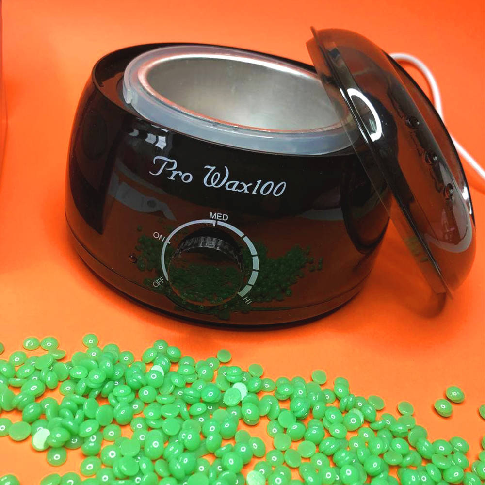 

Воскоплав баночный с терморегулятором Pro-Wax100, цвет - Black (для депиляции), Черный