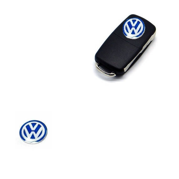 

Логотип наклейка на выкидной ключ VW Blue 14мм (Силикон), Синий