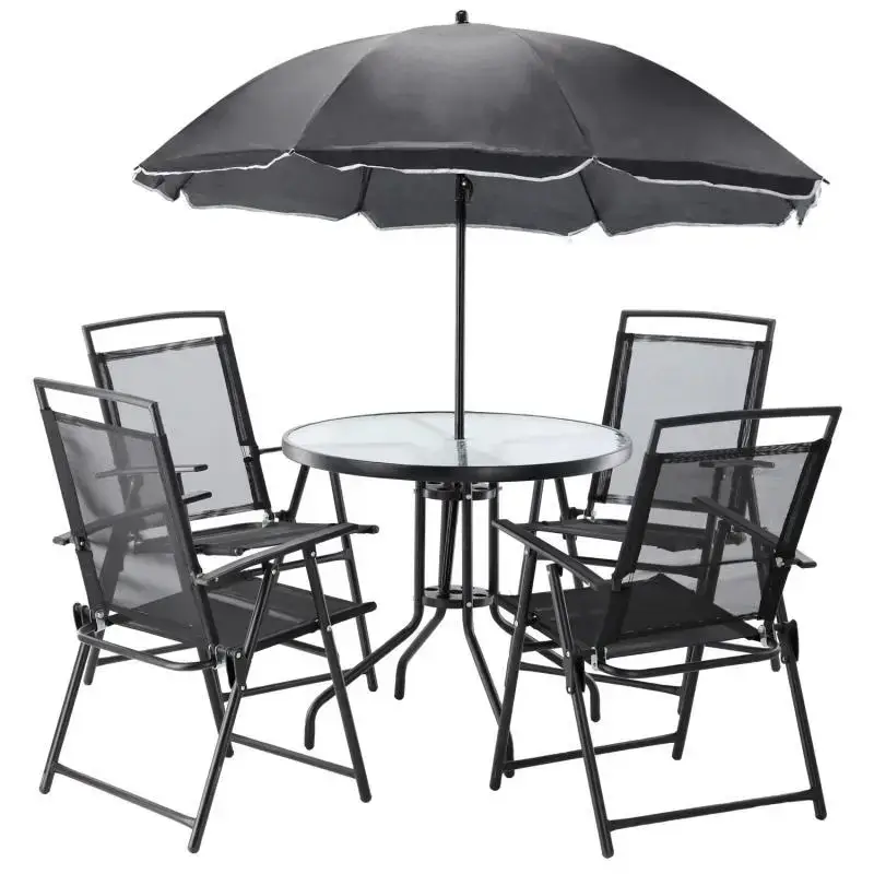 

Комплект садовой мебели GardenLine BAHAMA на дачу со столом и четырьмя стульями для сада для кафе террасы дома