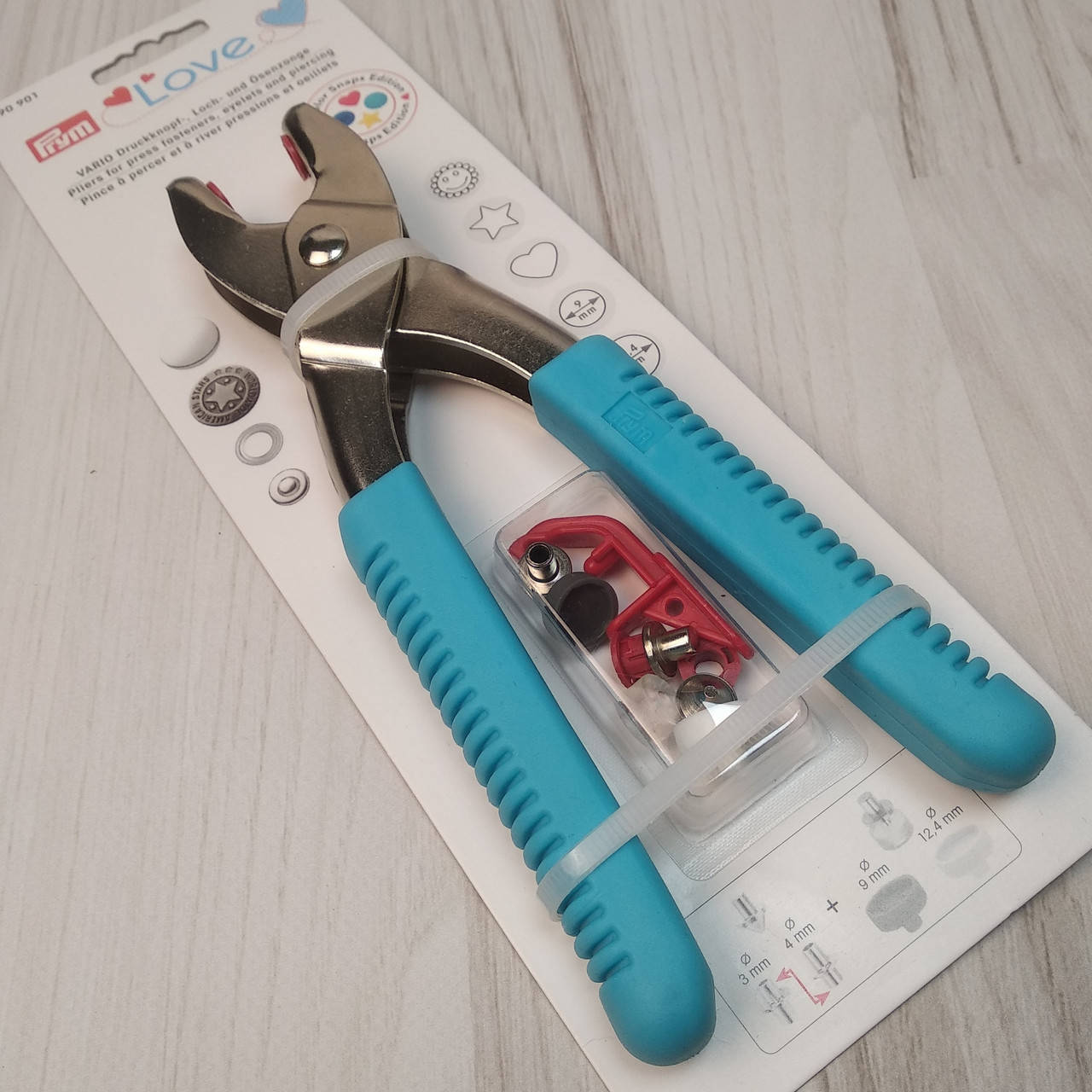 

Щипці для встановлення кнопок та люверсів м'ятний, Prym Love mint