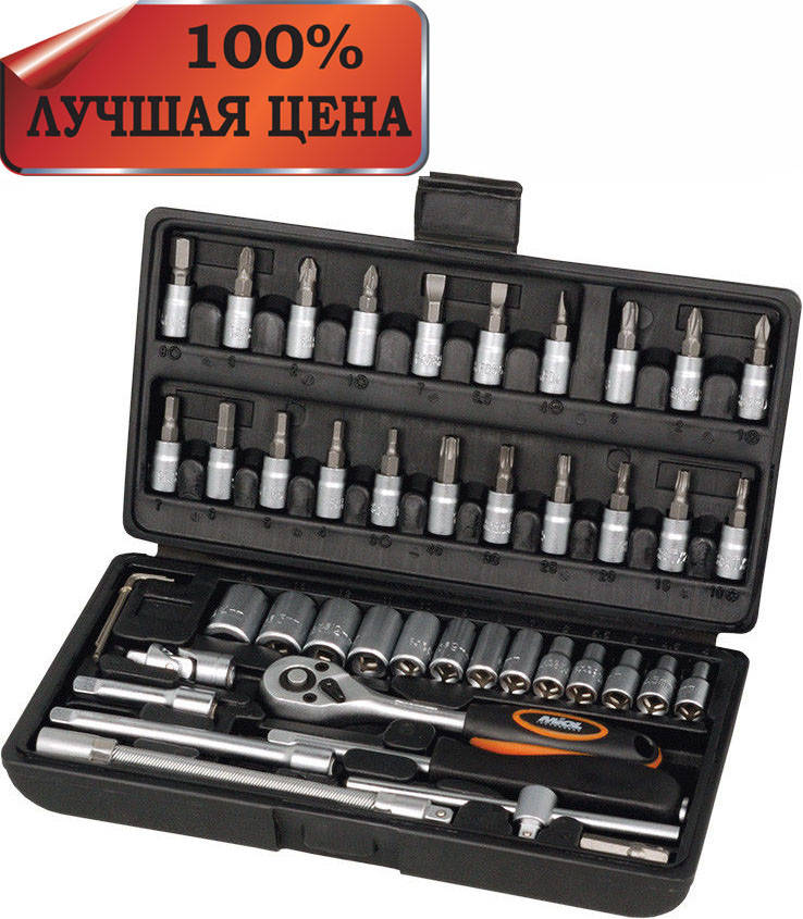 

Набор инструментов 46 предметов Miol 58-160