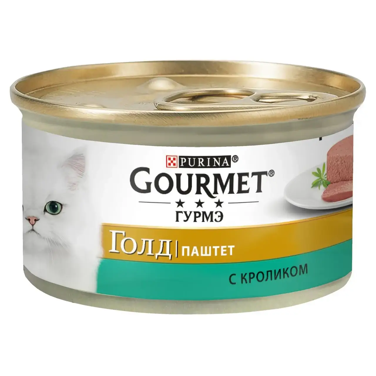 

Влажный корм для кошек Gourmet Gold Pate Rabbit 85 г (кролик)