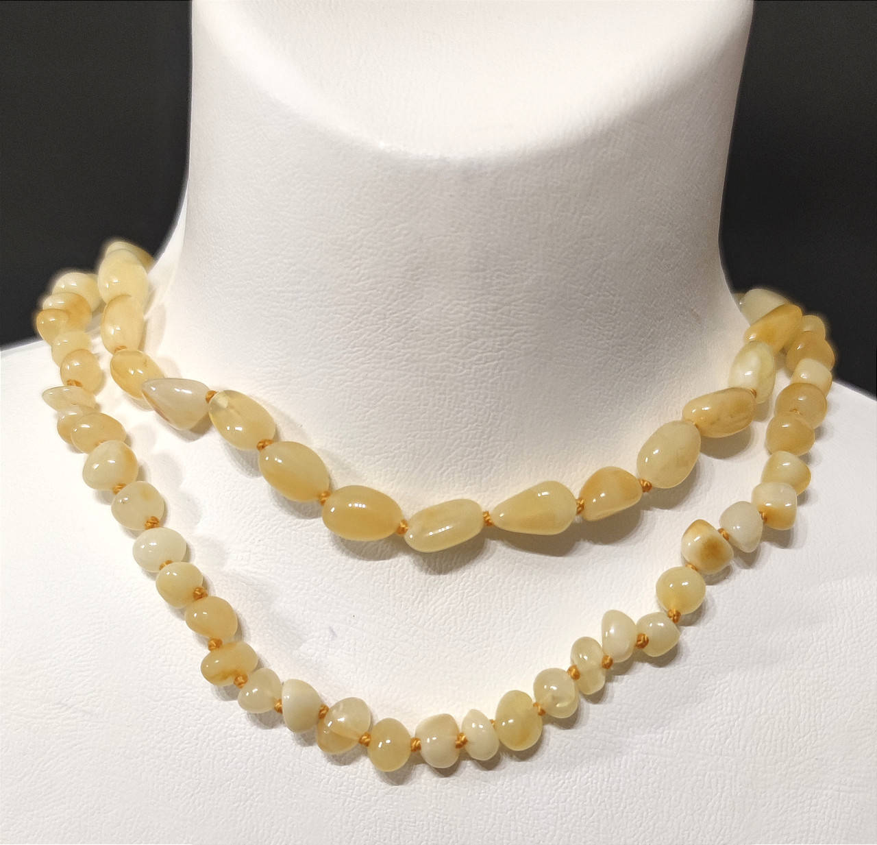 

Детские бусы из янтаря. Бусы янтарные детские 30см