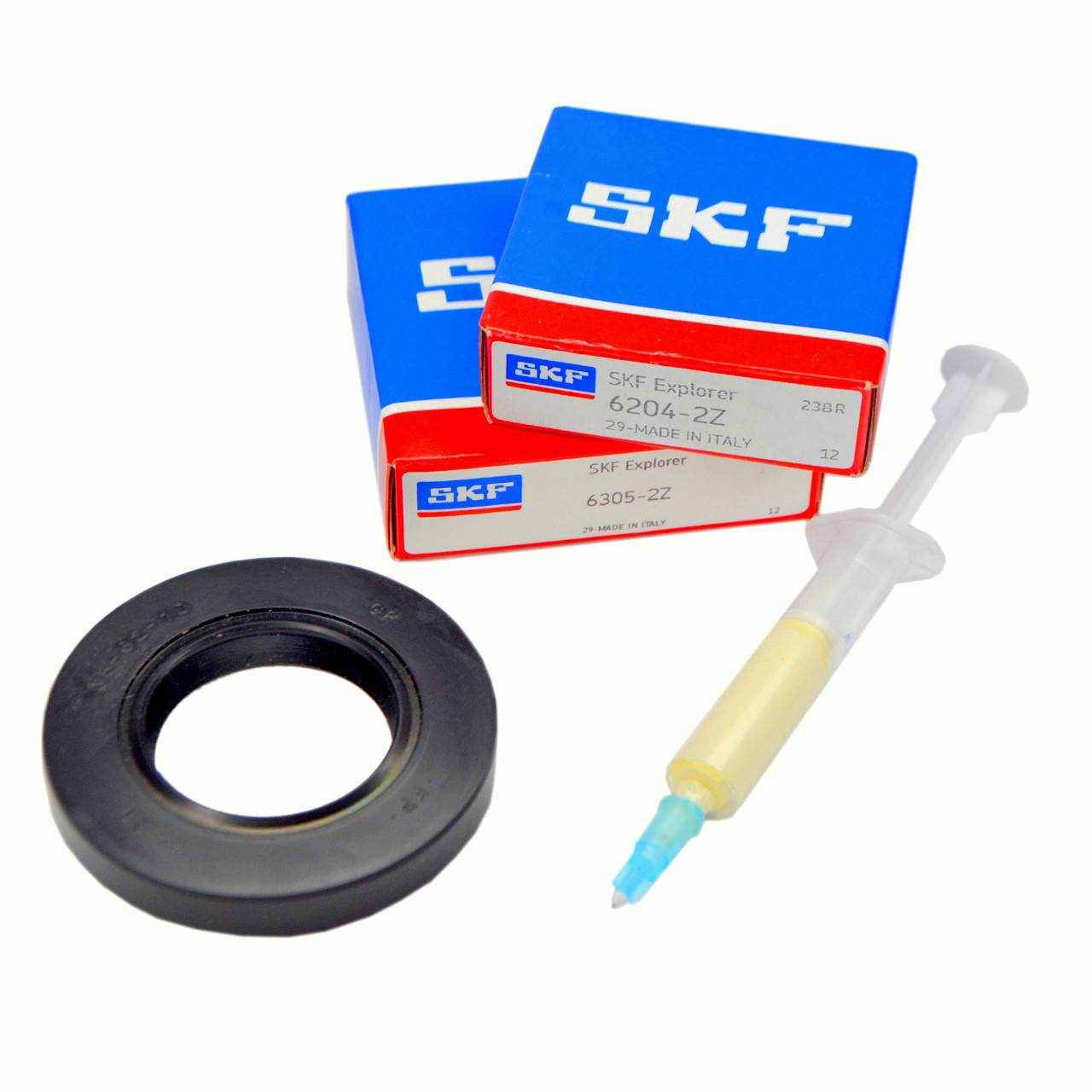 

Комплект подшипников (SKF 6204, 6305 сальник 35*62*10 WLK) для стиральной машины ARDO