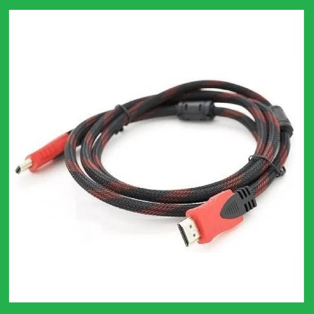 

Кабель HDMI-HDMI 1.5m V1.4 в нейлоновой оплетке с двумя ферритовыми фильтрами