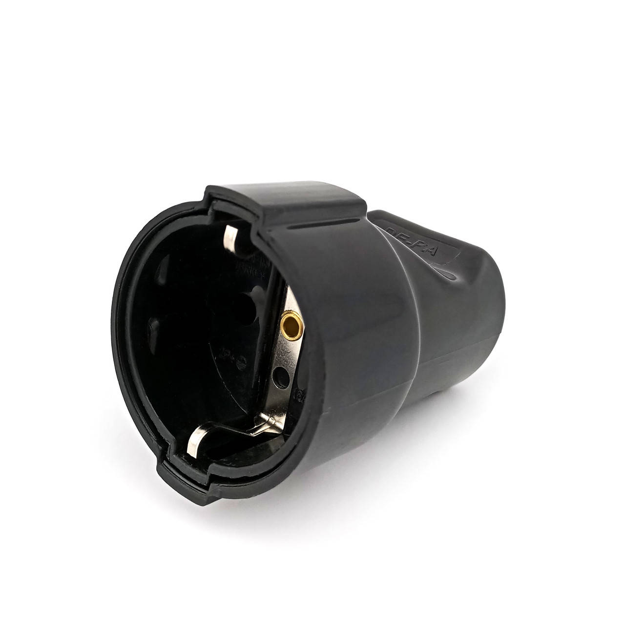 

Гнездо DE-PA Чёрное с заземлением 16А