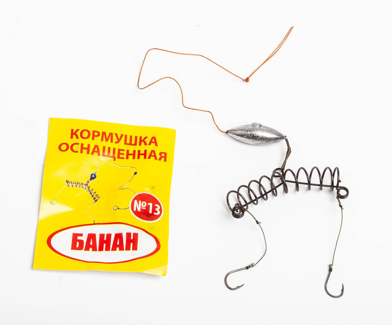 

Кормушка оснащеная банан 2 крючка №13