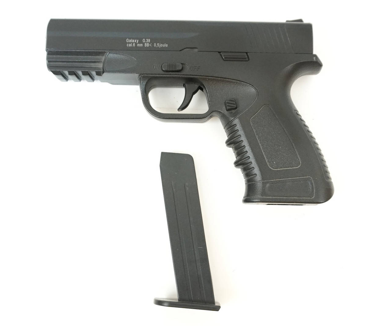 

Страйкбольный пистолет Galaxy G39 Glock. Металл, черный.