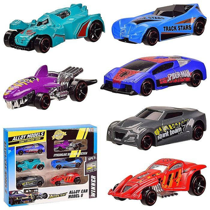 

Набор гоночных машинок метал HOT WHEEL 6012 машинки для автотрека Хот Вилс
