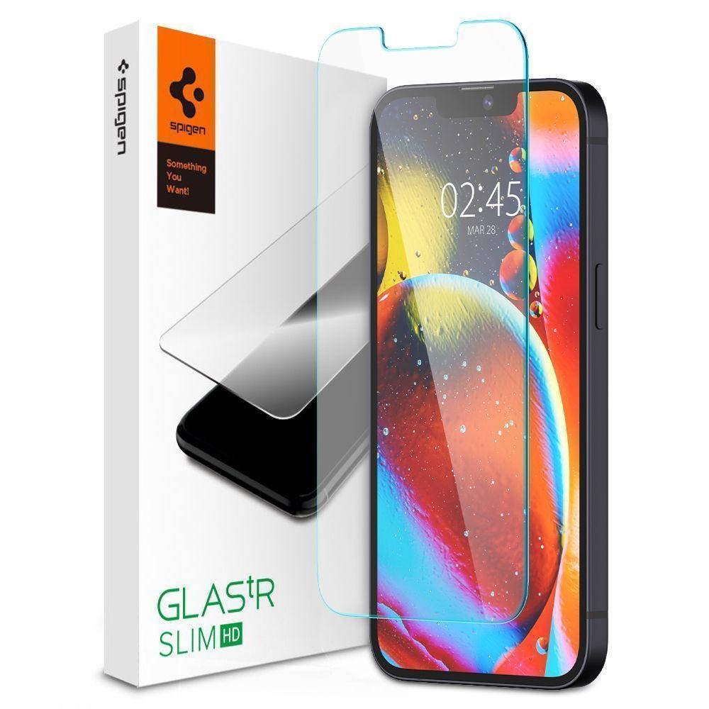 

Защитное стекло Spigen Glas.tR Slim HD для iPhone 13 / 13 Pro Clear (AGL03391), Прозрачный