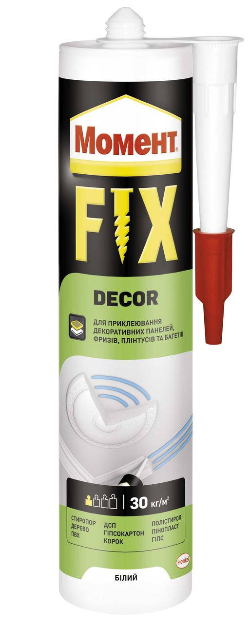 

Монтажный клей Момент FIX Decor 400г Henkel Bautechnik, Белый