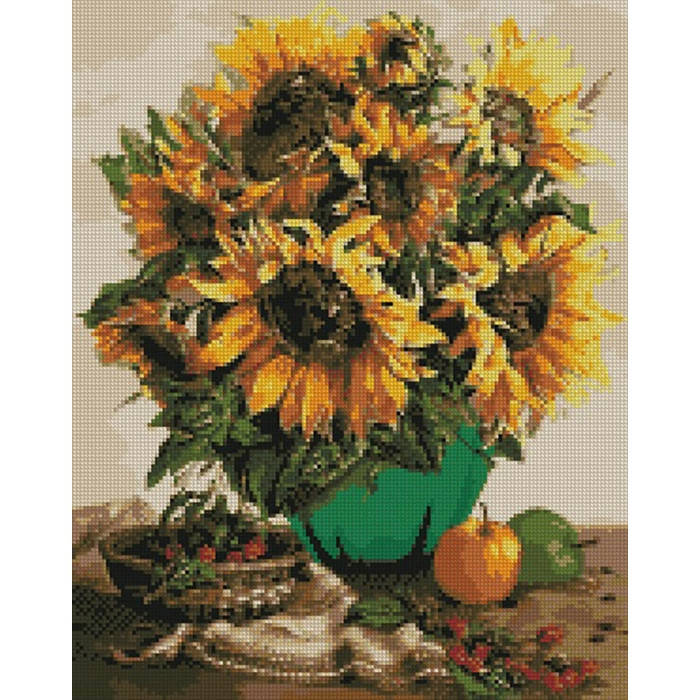 

Алмазная мозаика 40х50 см Волшебный букет подсолнухов Идейка