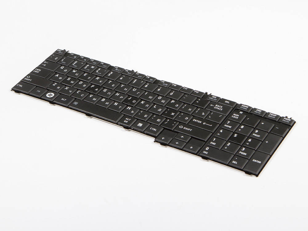 

Клавиатура для ноутбука TOSHIBA Satellite C660, Black, RU, Черный