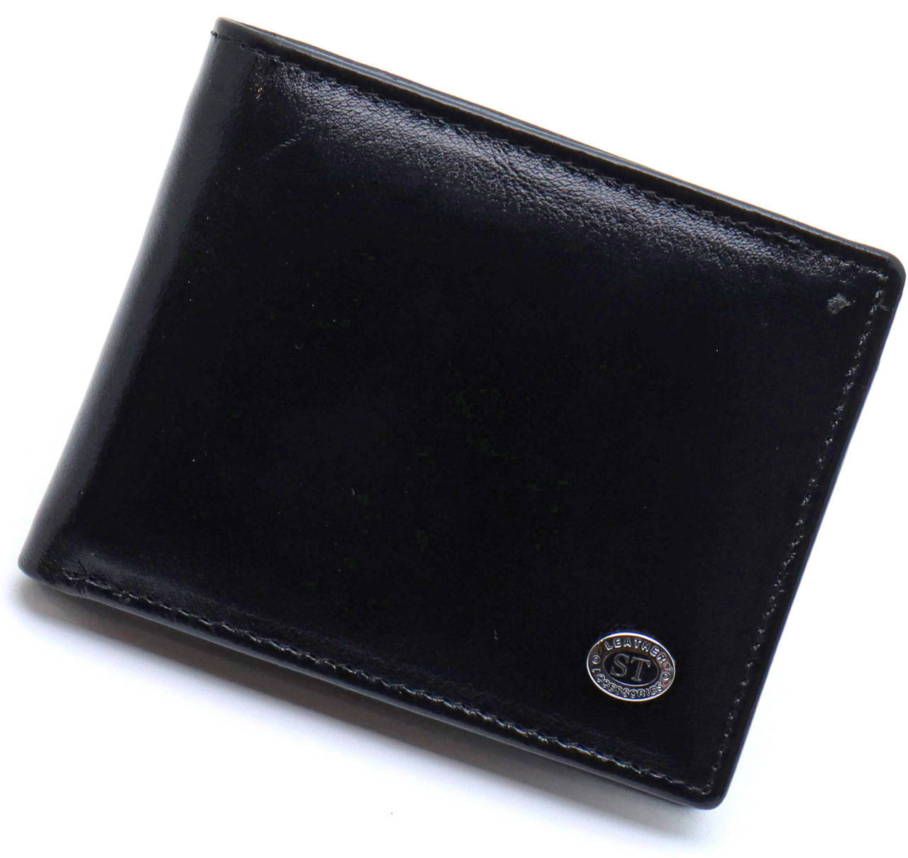 

Мужское кожаное портмоне с зажимом ST Leather В460 Черный