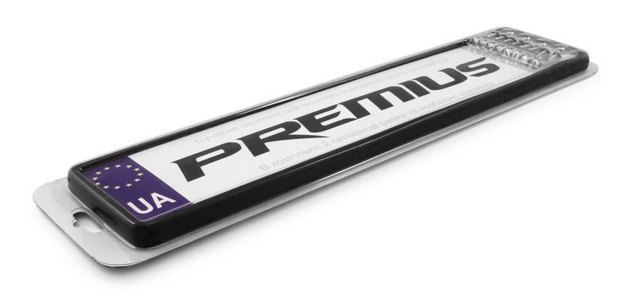 

Рамки для автомобильного номера силиконовые Premius 2 шт (prb01)