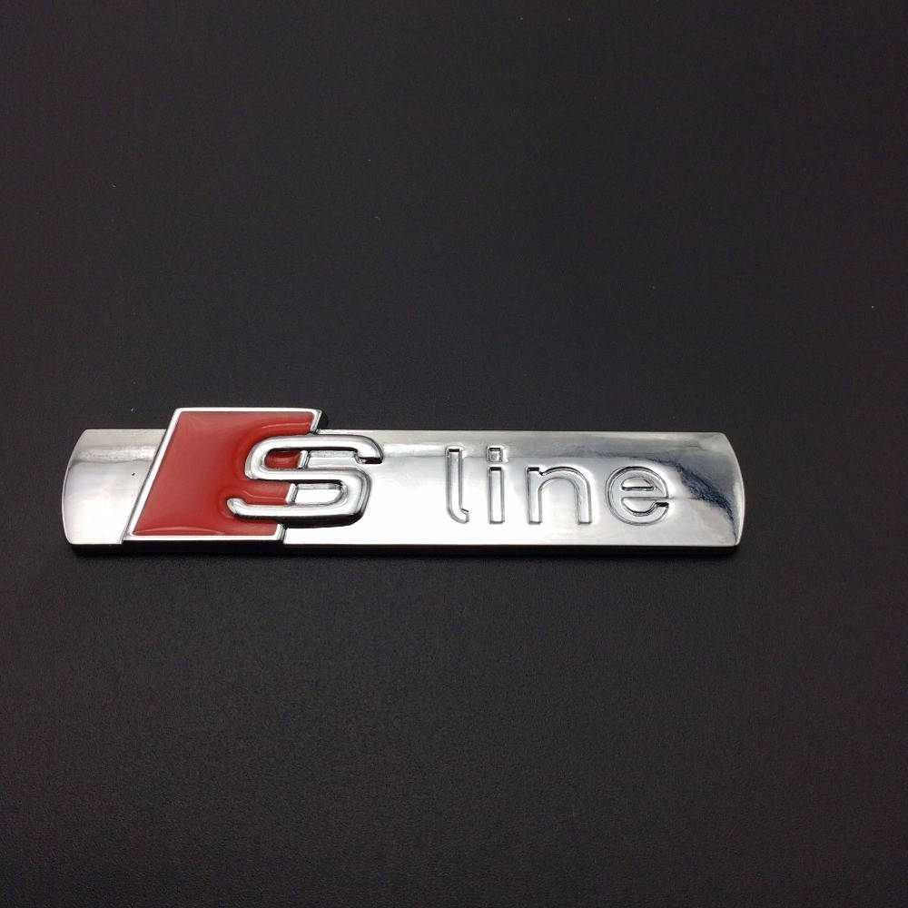 

Эмблема кузова Audi S-line Sline хром