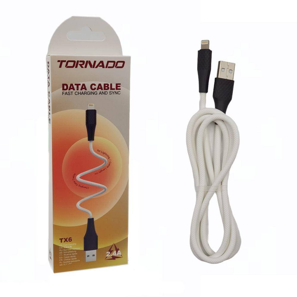 

Кабель USB-Lightning TORNADO TX6 белый