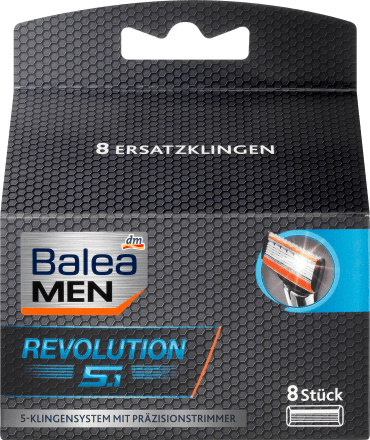 

Сменные лезвия для станка Balea MEN Rasierklingen Revolution 5.1 8шт