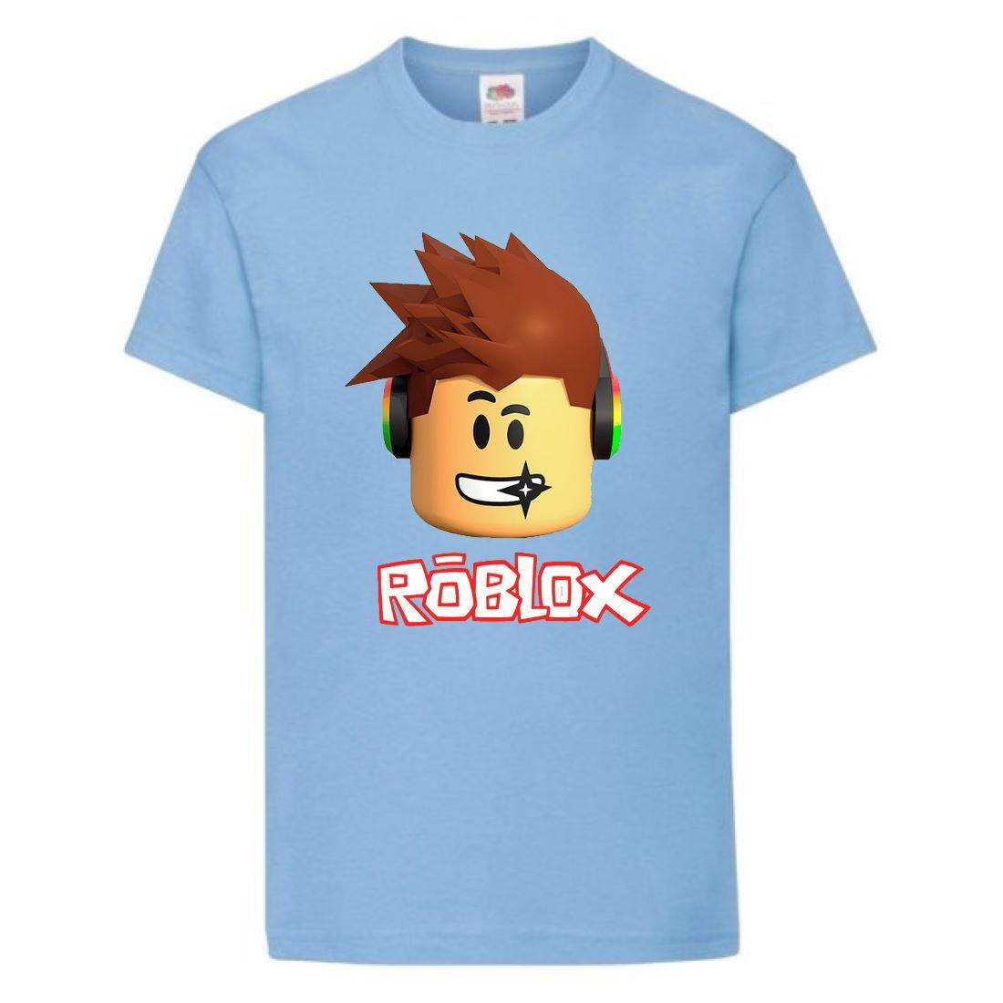 

Футболка детская Роблокс Roblox (RB-05) голубая