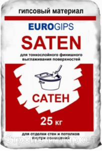 

Шпаклевка Eurogips Satengips (Еврогипс Сатенгипс) 25кг, Белый
