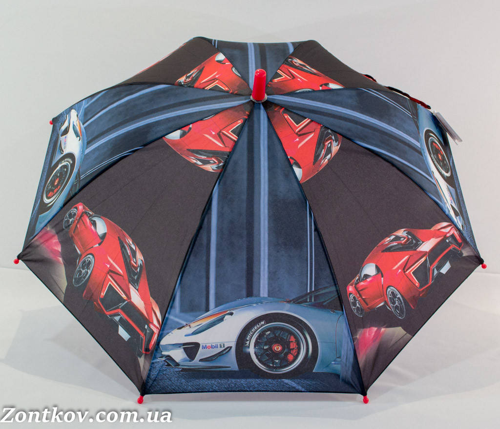 

Детский зонт для мальчика "super cars" на 6-9 лет от фирмы "SL"