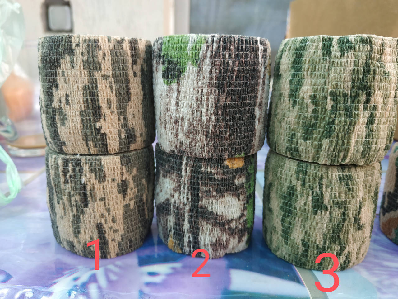 

Маскировочная, камуфляжная оружейная лента (Лесная, мультикам, wood) Тейп, Tape., Хаки