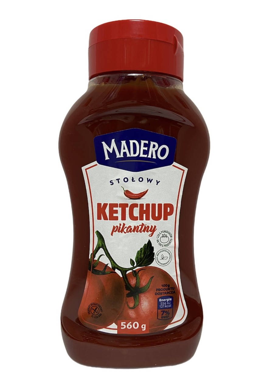 

Кетчуп Madero Pikantny гострий 560 г 5901713012692
