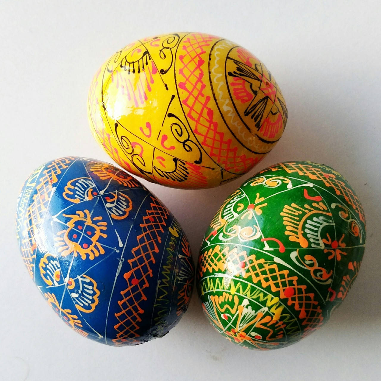 

Писанки , набір з трьох писанок , ручний розпис.
