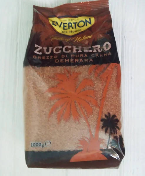 

Сахар тростниковый Everton zucchero 1кг (Италия)